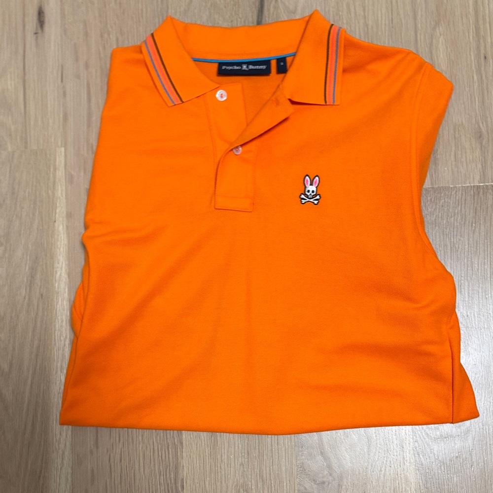 Psycho Bunny Vibrant Orange Kids Polo